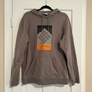 Columbia sportswear grey logo hoodie